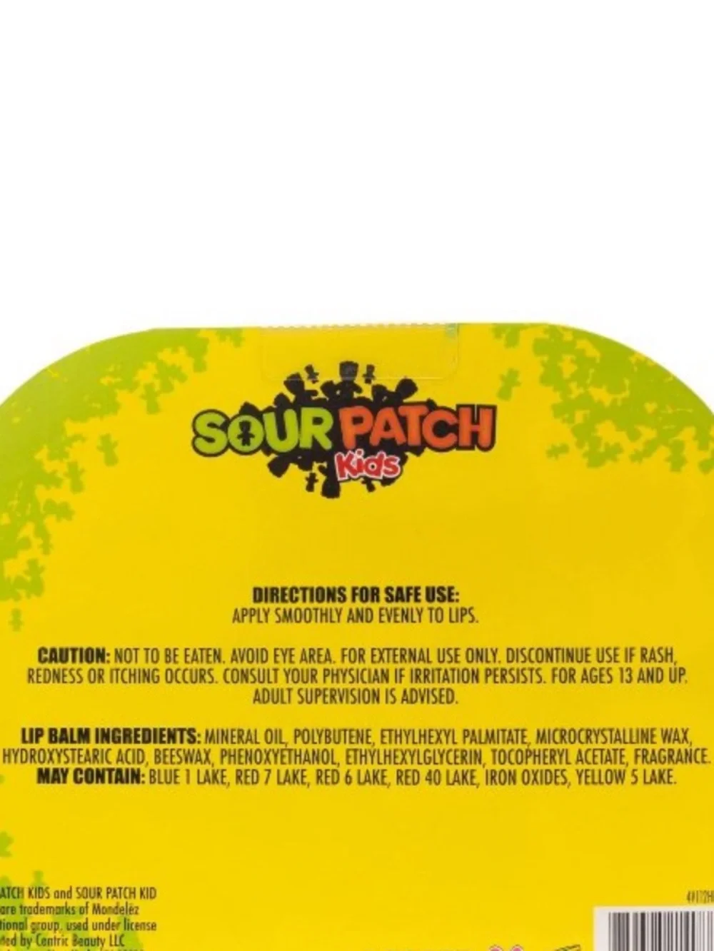 Sour Patch Kids' Mini Molded Lip Balm Set: Moisturizing, Translucent, Lip Makeup